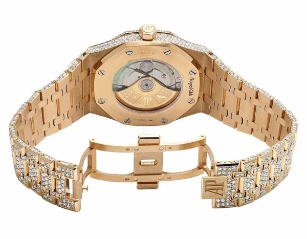 Mens 41 MM Audemars Piguet Royal Oak 18k Rose Gold with VS diamond (31.25 Ct)