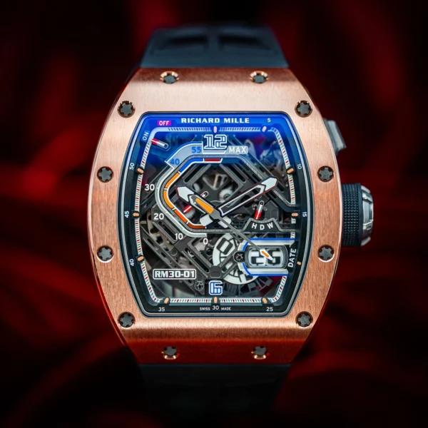 Richard Mille RM30-01 Rose Gold Skeleton Dial MINT! RM 030 30-01 RM30 30