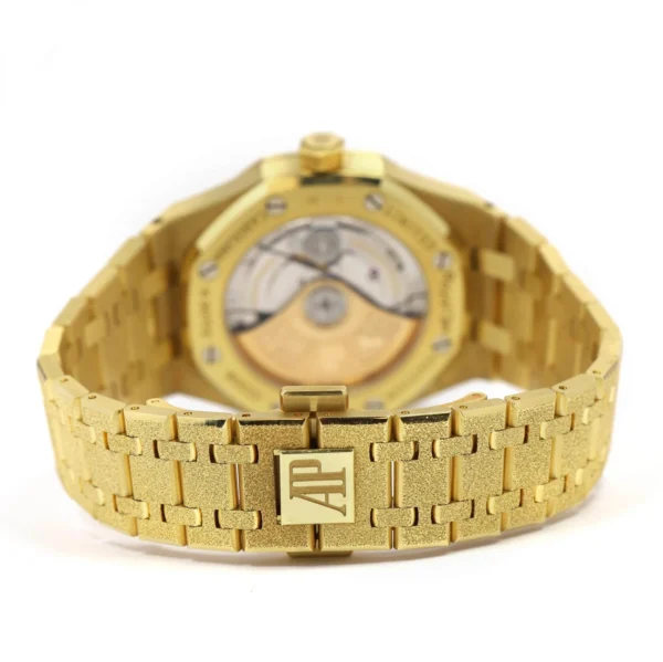 Audemars Piguet Royal Oak Carolina Bucci 15454BA 37MM Frosted Gold Box Papers