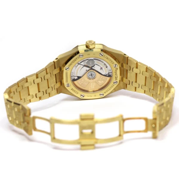 Audemars Piguet Royal Oak Carolina Bucci 15454BA 37MM Frosted Gold Box Papers
