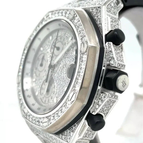 Audemars Piguet Royal Oak Offshore 42mm 18k White Gold Factory Diamond 26067BCZZ
