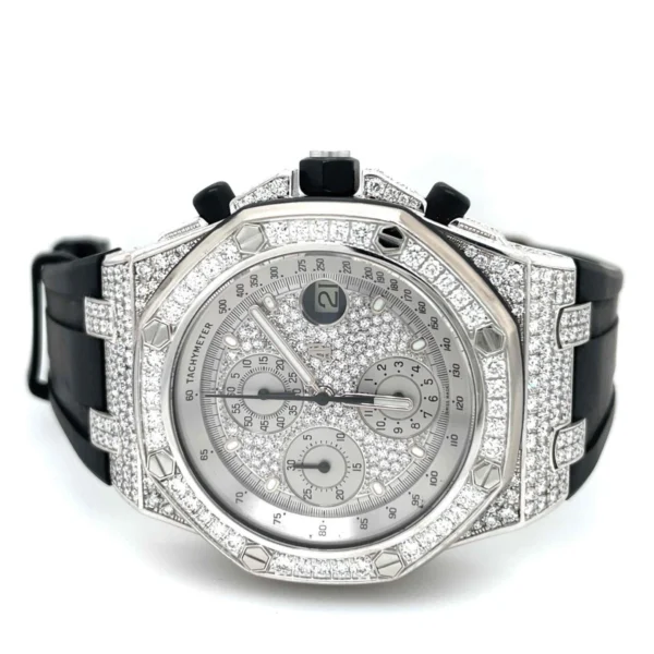 Audemars Piguet Royal Oak Offshore 42mm 18k White Gold Factory Diamond 26067BCZZ