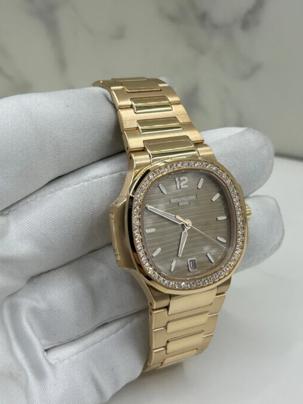 Patek Philippe Nautilus 7118/1200R-010 35mm Rose Gold Brown Dial Women's Watch