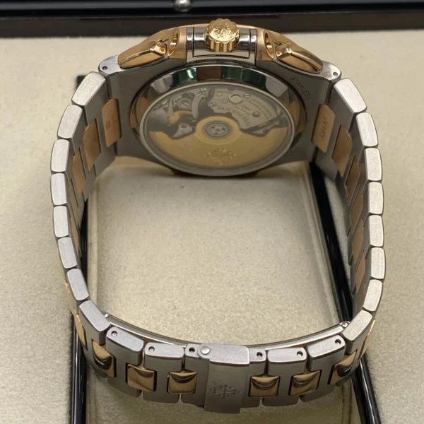 Patek Philippe Nautilus Chronograph 18K Rose Gold Steel Blue Dial 5980/1AR-001