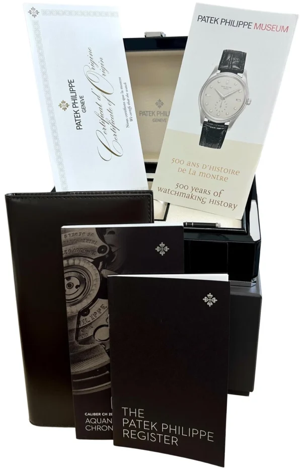 NEW 2023 PAPERS Patek Philippe Aquanaut Chronograph Steel 42.2mm 5968A-001 B+P