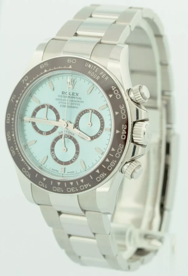 NEW RELEASE 2023 PAPERS Rolex Daytona Platinum GLACIER BLUE 40 126506 Watch BOX