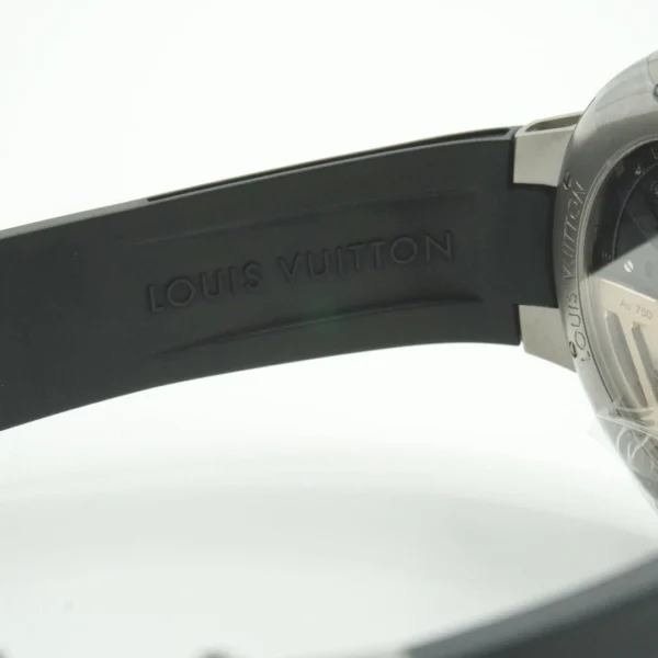 Louis Vuitton Tambourg Curve GMT Flying Tourbillon Ti Rubber Watch Used