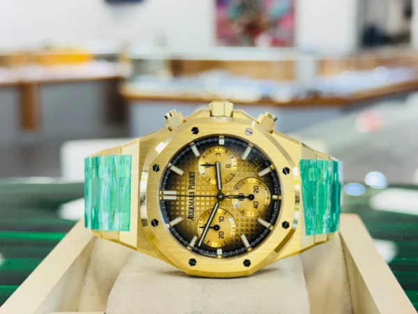 Audemars Piguet Royal Oak Chronograph 41 26240BA.OO.1320BA.02 Yellow Gold Smoke