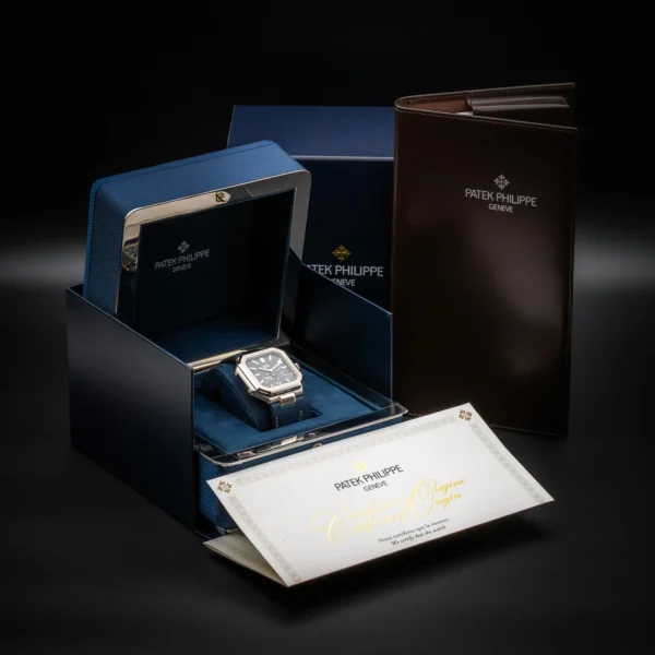 Patek Philippe Cubitus 5822P-001 Platinum Blue Dial Complete Set 5822P