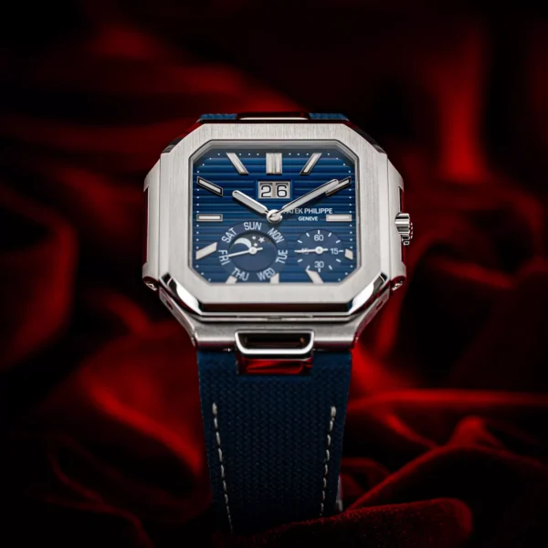 Patek Philippe Cubitus 5822P-001 Platinum Blue Dial Complete Set 5822P