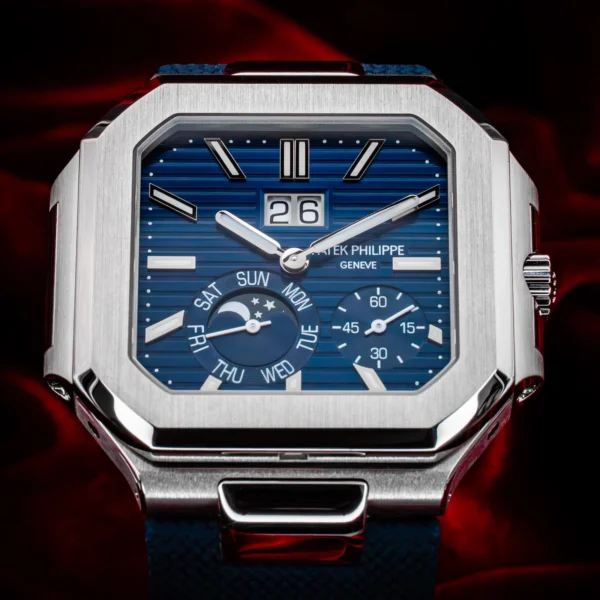 Patek Philippe Cubitus 5822P-001 Platinum Blue Dial Complete Set 5822P