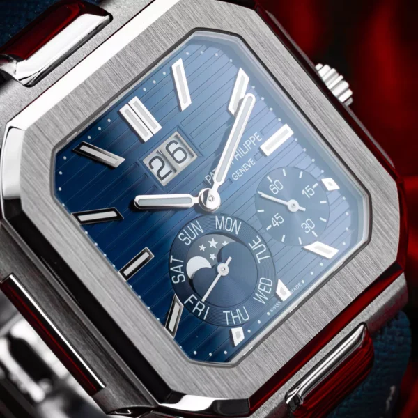 Patek Philippe Cubitus 5822P-001 Platinum Blue Dial Complete Set 5822P