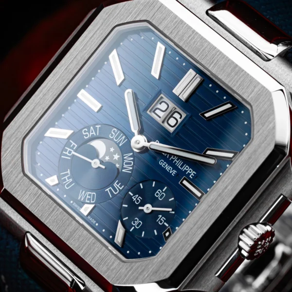 Patek Philippe Cubitus 5822P-001 Platinum Blue Dial Complete Set 5822P