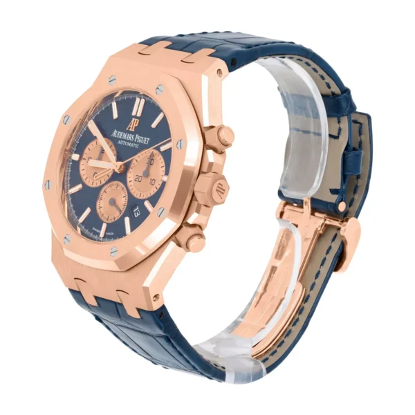 AP Royal Oak 41mm 18kt Rose Gold Blue Boutique Chronograph 26331OR.OO.D315CR.01