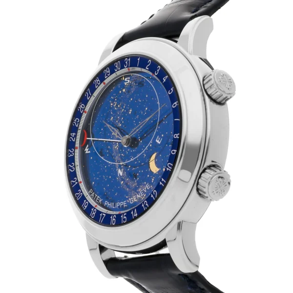 Patek Philippe Grand Complications Celestial Moon Age Platinum Watch 6102P-001