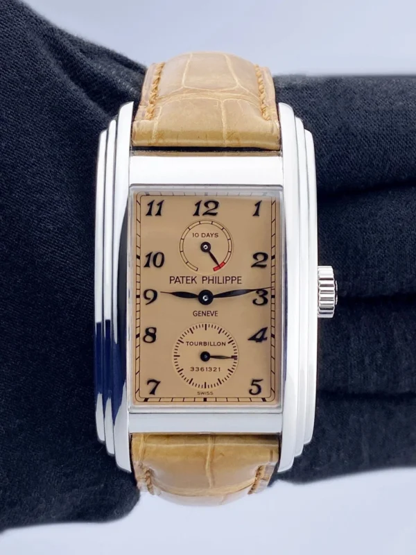 Patek Philippe Gondolo 5101P 10-Day Tourbillon Salmon Dial Mens Watch With Archi