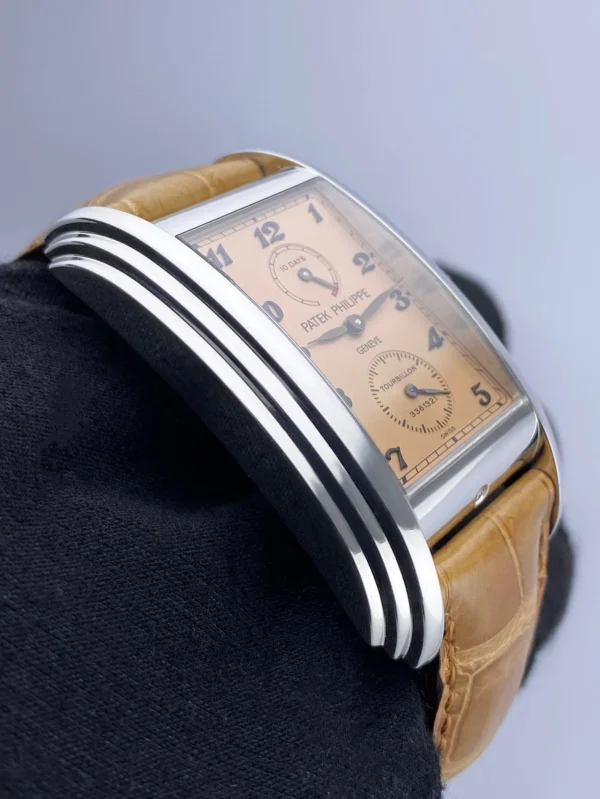 Patek Philippe Gondolo 5101P 10-Day Tourbillon Salmon Dial Mens Watch With Archi