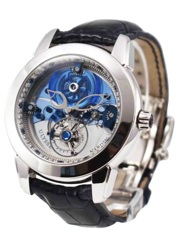 ULYSSE NARDIN - Royal Blue Tourbillon 41mm in Platinum