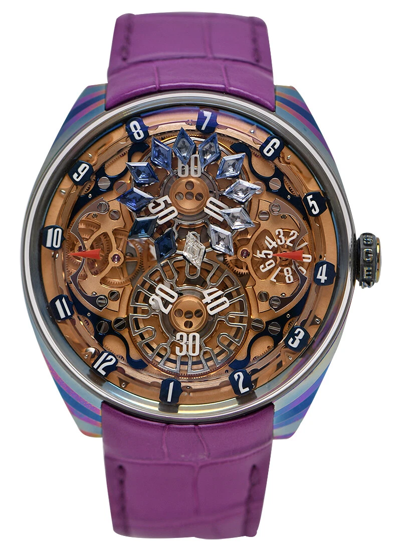 GENUS - GNS1 in Damascene Titanium Gemset