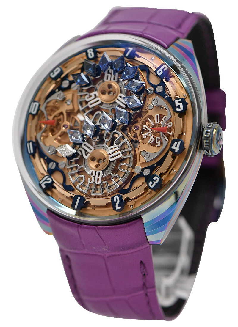 GENUS - GNS1 in Damascene Titanium Gemset