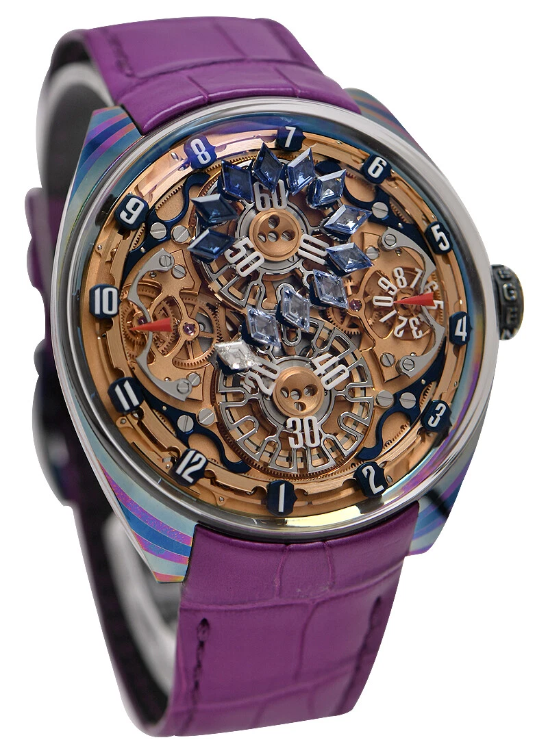 GENUS - GNS1 in Damascene Titanium Gemset