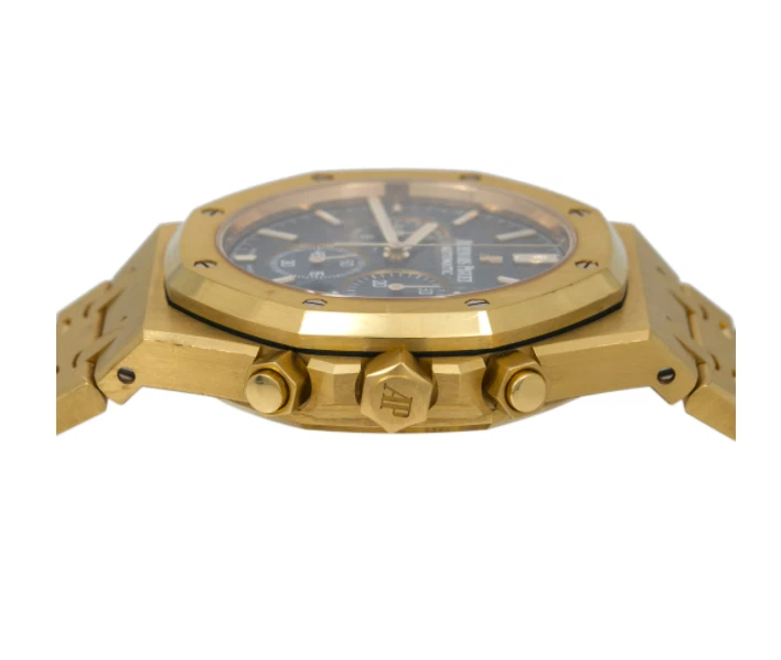 Audemars Piguet Royal Oak Chronograph 26320BA Yellow Gold Blue Dial Watch