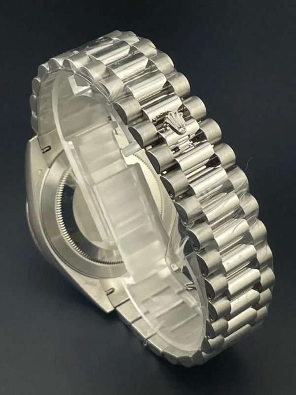 Rolex Day-Date 228396TBR 40mm Platinum Meteorite Dial Baguette