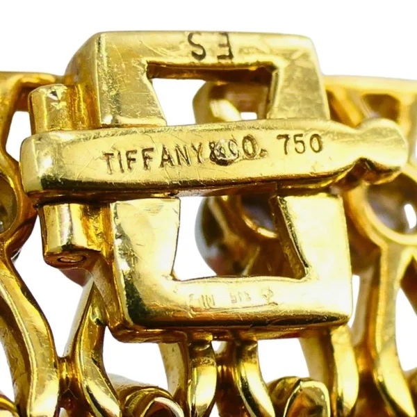 Vintage Tiffany & Co. Collar NECKLACE Gold Platinum Diamond Estate Jewelry