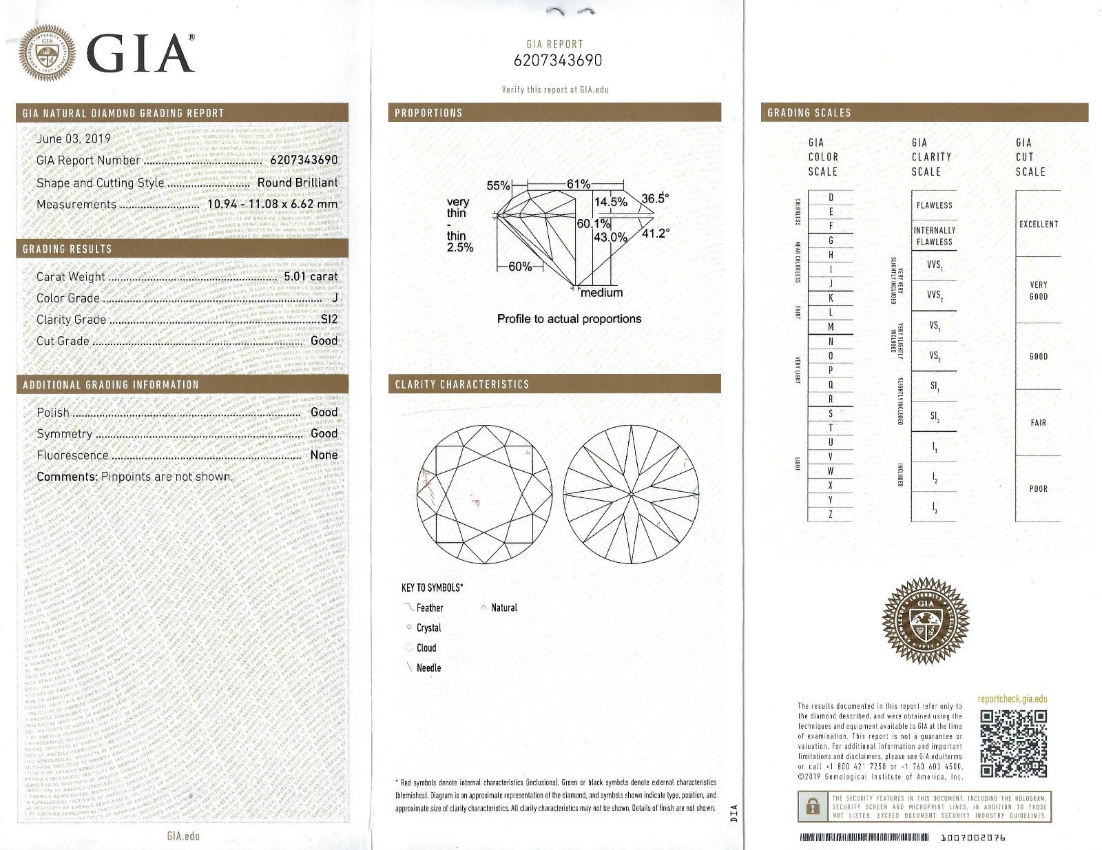 Verdura Vintage Ring 18k Gold Diamond 5.01-carat J SI2 GIA Estate Jewelry