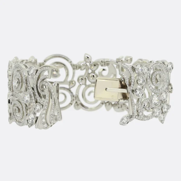 Boodles High Jewellery Mermaids Tale Diamond Bracelet Platinum