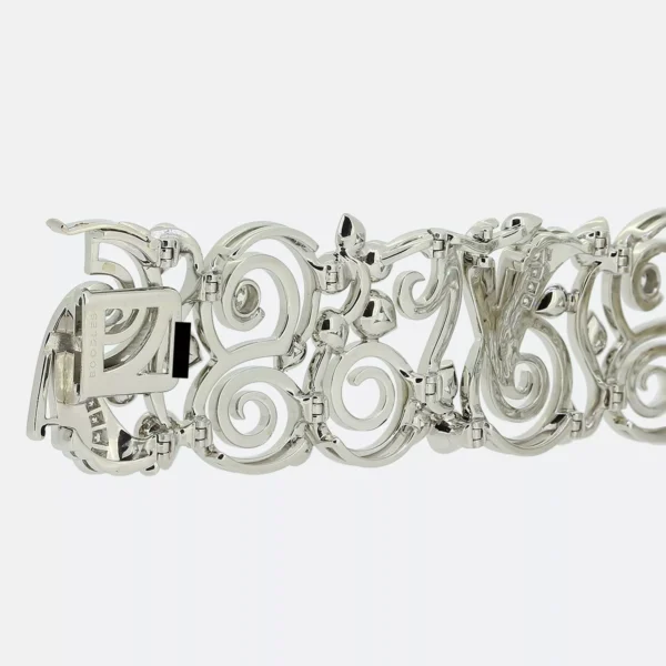 Boodles High Jewellery Mermaids Tale Diamond Bracelet Platinum