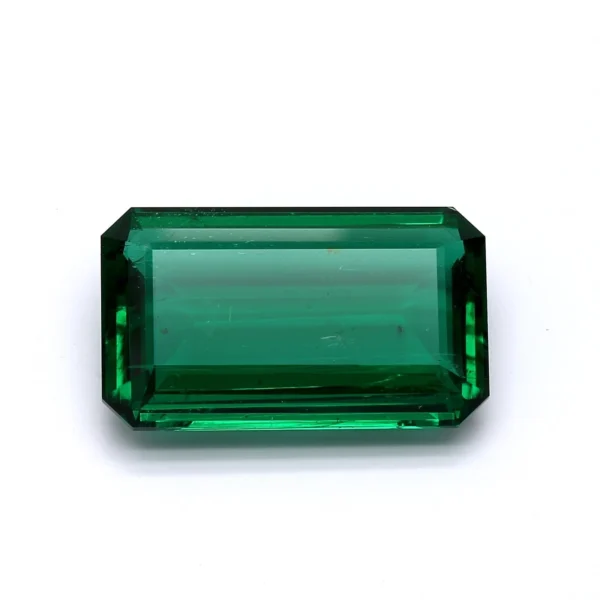3.14 Carat Natural Loose Emerald, Green Rectangular, AGL Certified Fine Jewelry