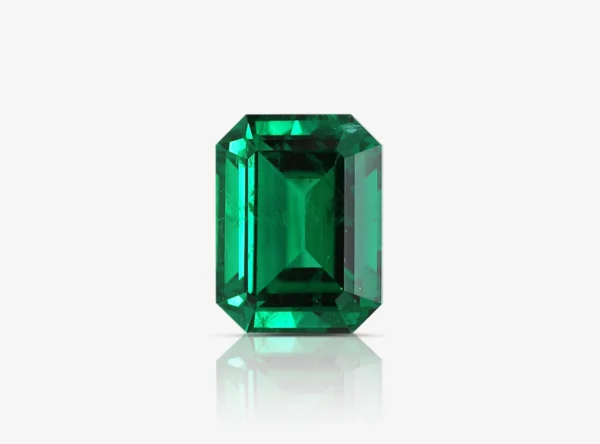 3.14 Carat Natural Loose Emerald, Green Rectangular, AGL Certified Fine Jewelry