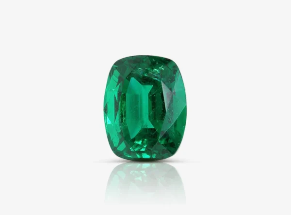 5.06 Carat Natural Loose Emerald, Green, Cushion AGL Certified Handmade Jewelry