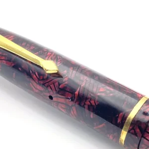 VINTAGE ESTERBROOK RELIEF NO 12 FOUNTAIN PEN IN PLUM IN BOX NOS 14K OM NIB SB