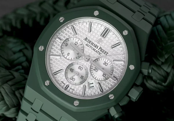 Audemars Piguet Royal Oak Chrono 41mm 26320ST.OO.1220ST.02 Custom Green Ceramic