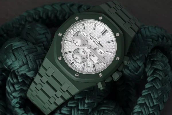 Audemars Piguet Royal Oak Chrono 41mm 26320ST.OO.1220ST.02 Custom Green Ceramic