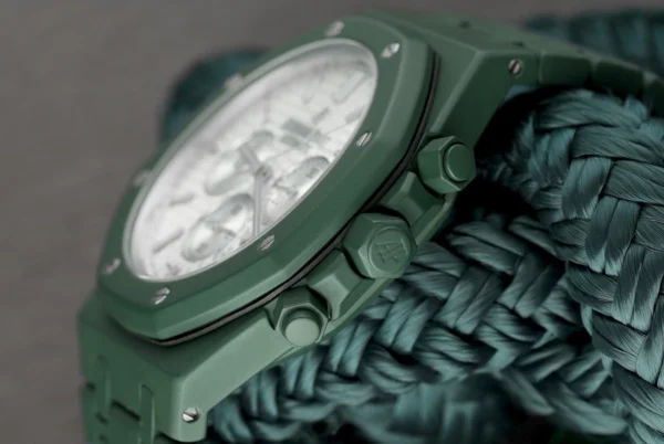 Audemars Piguet Royal Oak Chrono 41mm 26320ST.OO.1220ST.02 Custom Green Ceramic