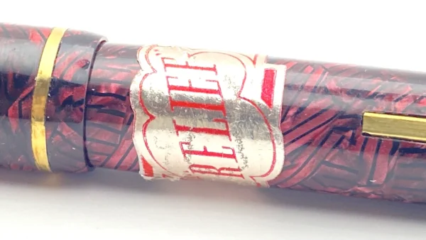 VINTAGE ESTERBROOK RELIEF NO 12 FOUNTAIN PEN IN PLUM IN BOX NOS 14K OM NIB SB