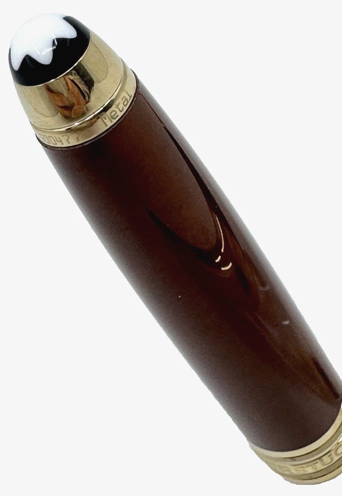 Montblanc Meisterstuck Solitaire Citrin 18k Gold Rollerball Pen.