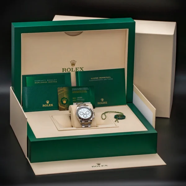 Rolex Cosmograph Daytona 126506 Platinum Ice Blue Baguette Platona Box & Papers