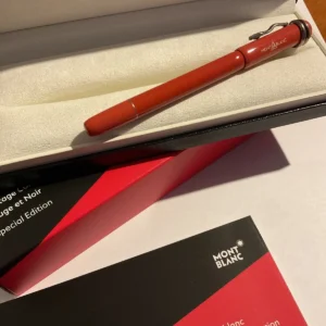 MONTBLANC HERITAGE SPECIAL EDITION ROUGE AND NOIR CORAL AND SNAKE FOUNTAIN PEN