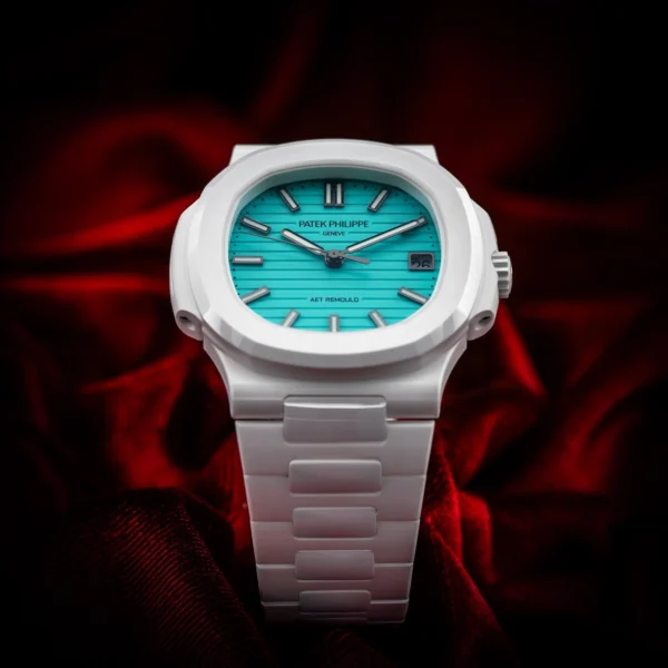 Patek Philippe Nautilus 5711 White Ceramic Lefkada Blue AET Remould (2025)