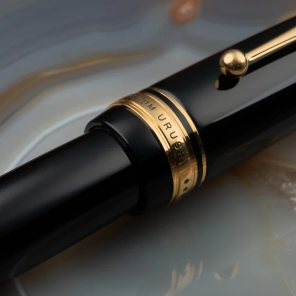 Pilot Namiki Custom URUSHI Ebonite Black Body FKV88SRB 18K Gold Nib Fountain Pen