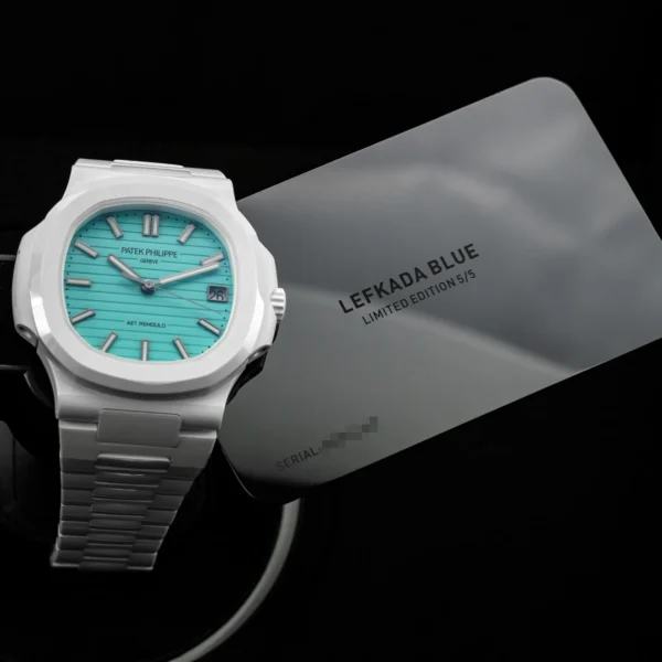 Patek Philippe Nautilus 5711 White Ceramic Lefkada Blue AET Remould (2025)