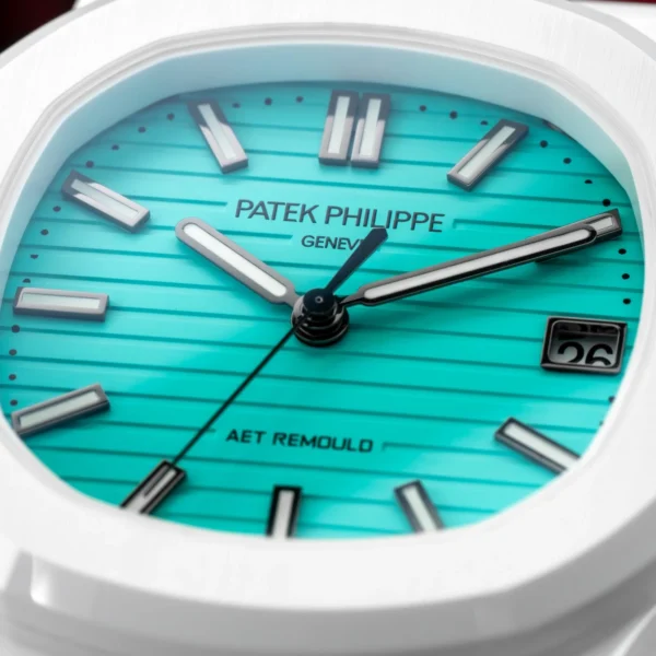 Patek Philippe Nautilus 5711 White Ceramic Lefkada Blue AET Remould (2025)