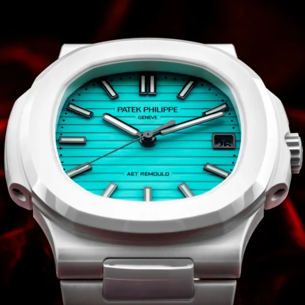 Patek Philippe Nautilus 5711 White Ceramic Lefkada Blue AET Remould (2025)