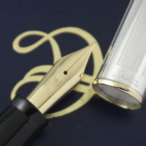 Detla Barley Guilloche Sterling Silver Fountain Pen - Vintage