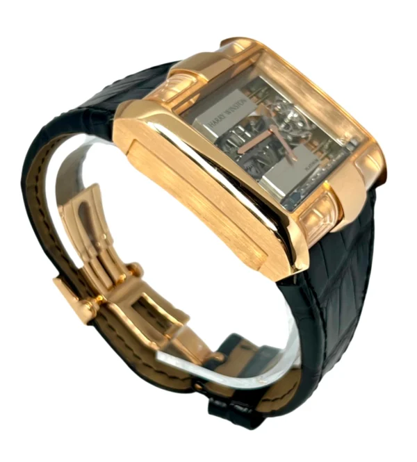 Harry Winston Histoire de Tourbillon Glissiere Rose Gold Men's Watch, 350/MATRL