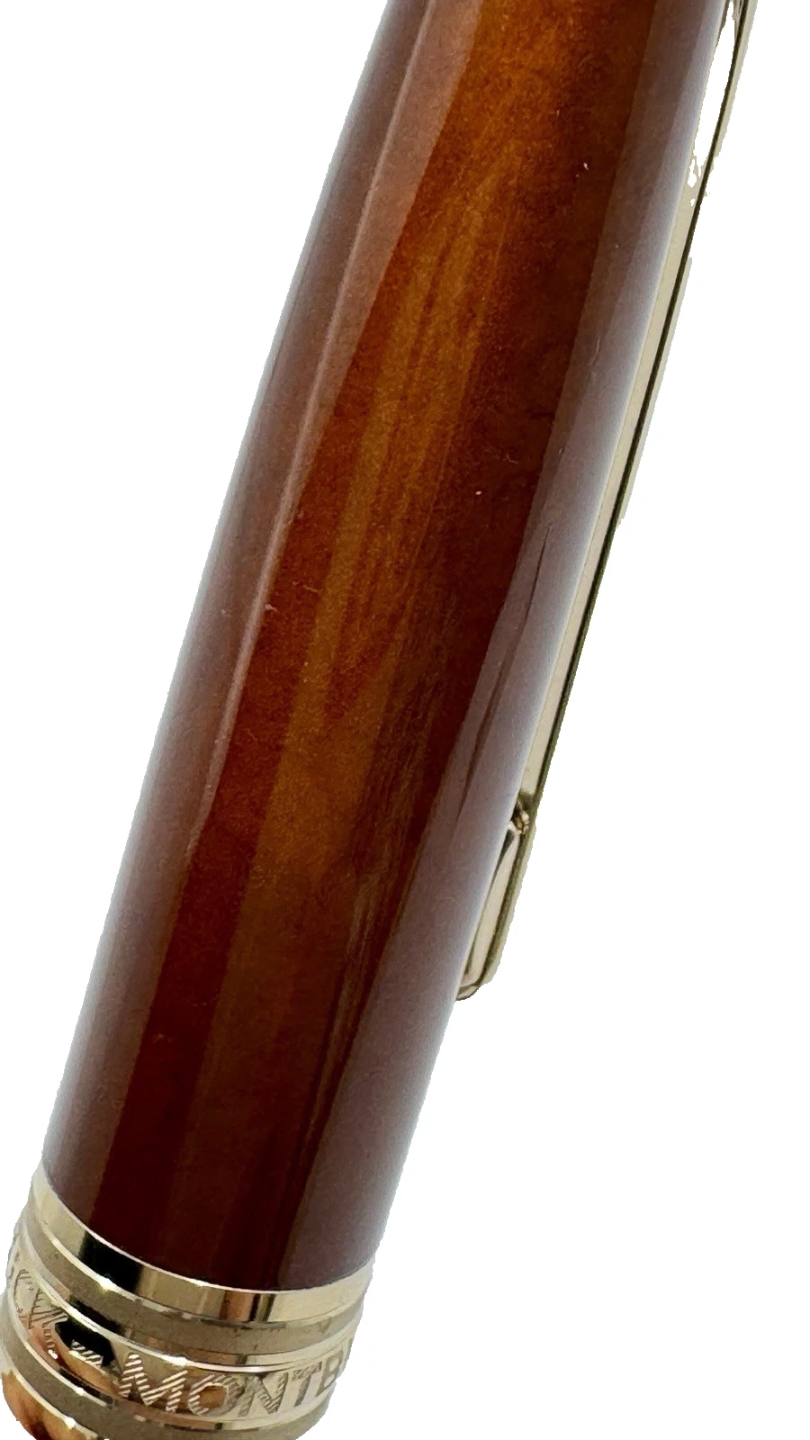 Montblanc Meisterstuck Solitaire Citrin 18k Gold Rollerball Pen.